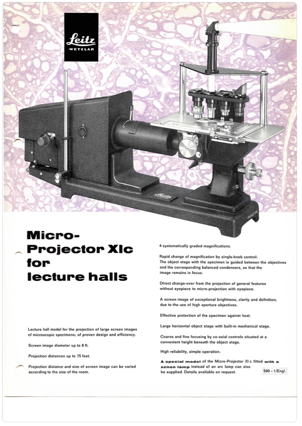 A brochure of a microscope
Description automatically generated