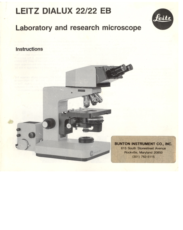A brochure of a microscope
Description automatically generated