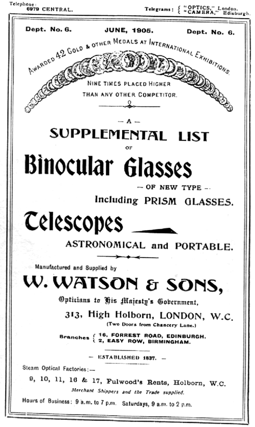 A black and white advertisement for a telescope
Description automatically generated