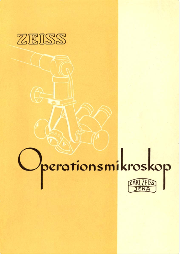 A yellow and white cover with a drawing of a microscope
Description automatically generated