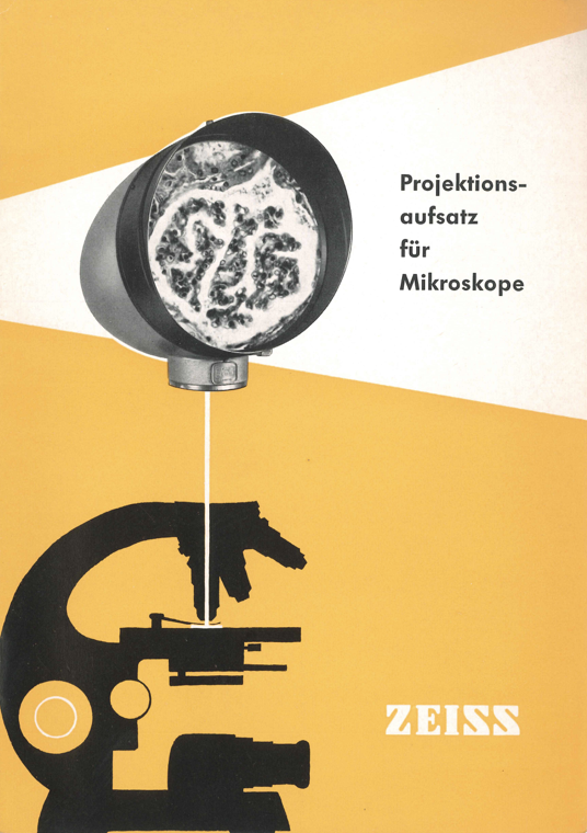 A yellow and white cover with a microscope
Description automatically generated