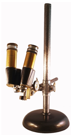 A close-up of a microscope
Description automatically generated