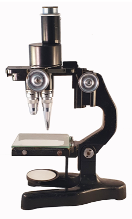 A close-up of a microscope
Description automatically generated