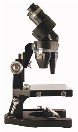 A close-up of a microscope
Description automatically generated