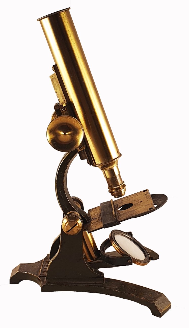 A close-up of a microscopeDescription automatically generated
