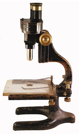 A close-up of a microscope
Description automatically generated