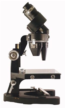 A close-up of a microscope
Description automatically generated