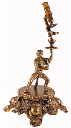 A statue of a person holding a bowl
Description automatically generated