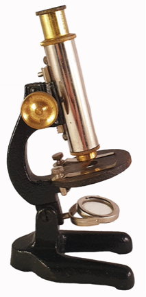 A close up of a microscope
Description automatically generated