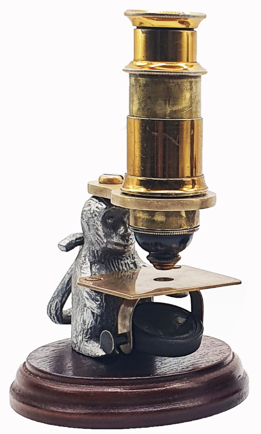 A close up of a microscope
Description automatically generated