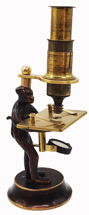 A close up of a microscope
Description automatically generated