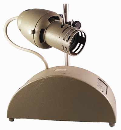 A picture containing indoor, camera, projector
Description automatically generated